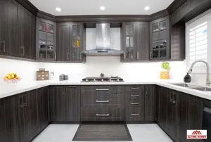 Classic Kitchen With Brown Cabinets - Altima Homes Inc.