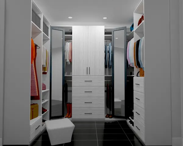 Spacious White Closet - Altima Homes Inc.